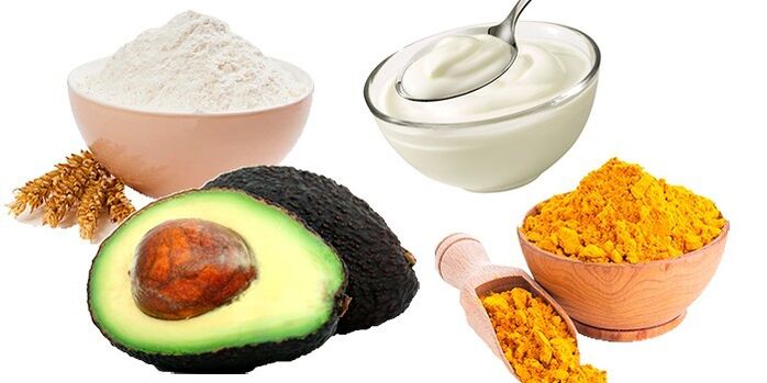 Ingredients for a moisturizing mask